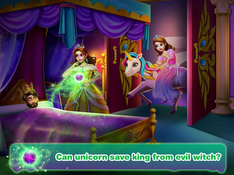 Unicorn Princess 4 — Evil Witch Salon Game - Gameplay image of android game