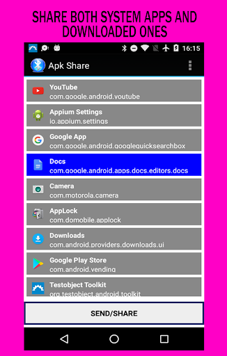 Apk Share / Bluetooth App Sender - Image screenshot of android app