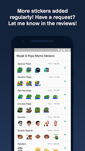 Wojak & Pepe Meme Stickers WAStickerApps - Image screenshot of android app