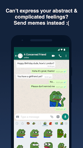Wojak & Pepe Meme Stickers WAStickerApps - Image screenshot of android app