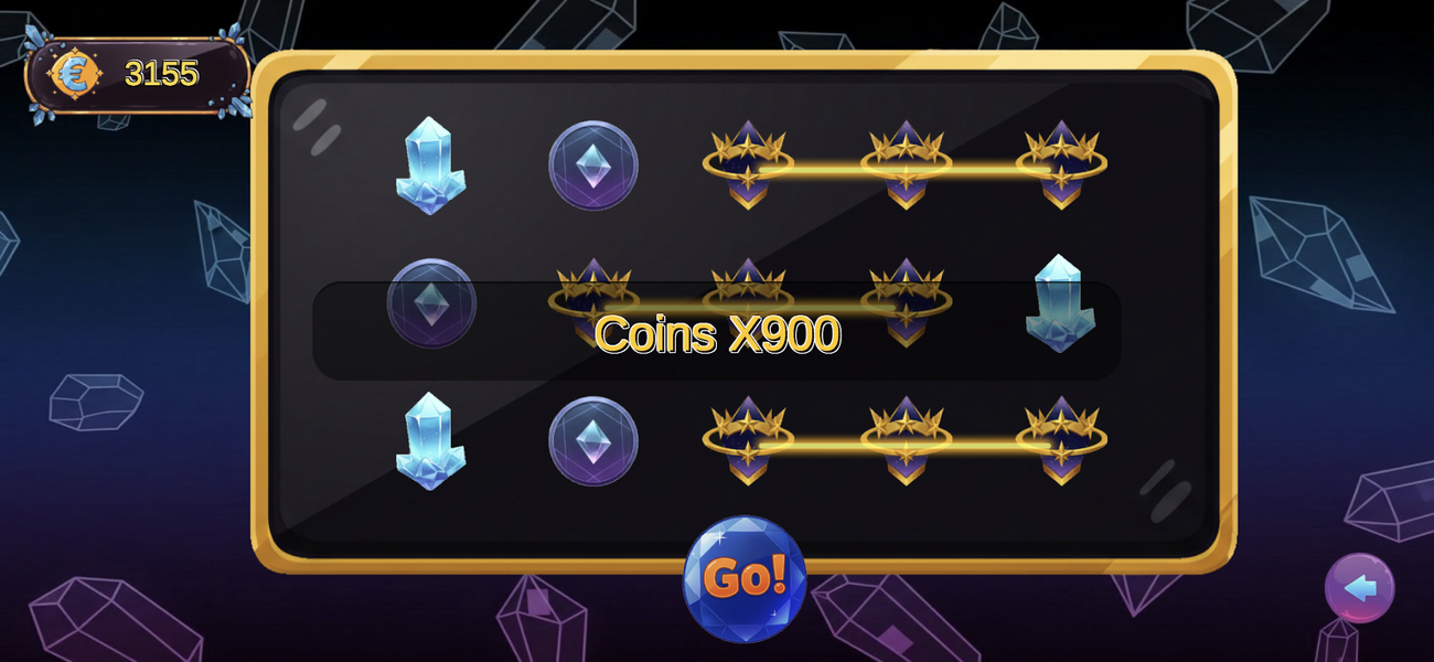 Crystal Ascend Slots - Gameplay image of android game