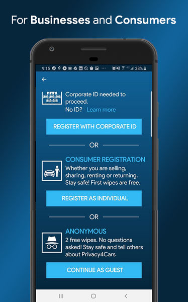 Privacy۴Cars: Vehicle Privacy - عکس برنامه موبایلی اندروید