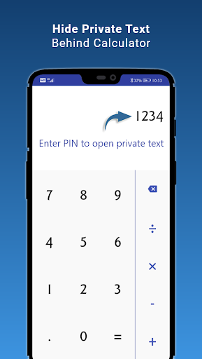 Calculator Pro+ - Private SMS - عکس برنامه موبایلی اندروید