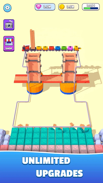 Train Miner: Idle Construction - عکس بازی موبایلی اندروید