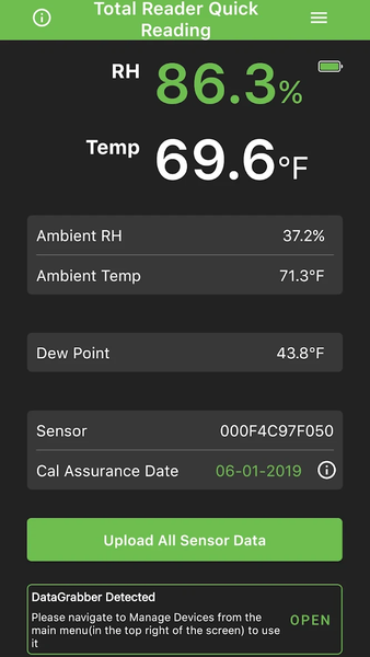 DataMaster™ L6 - Image screenshot of android app