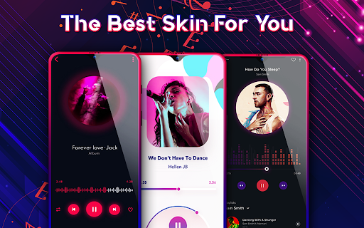 Music Player Style Galaxy S20 & S21 Ultra & S10 - Image screenshot of android app