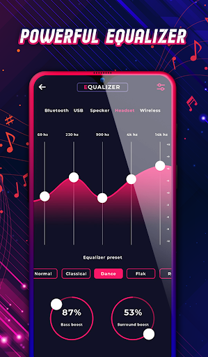 Music Player Style Galaxy S20 & S21 Ultra & S10 - Image screenshot of android app