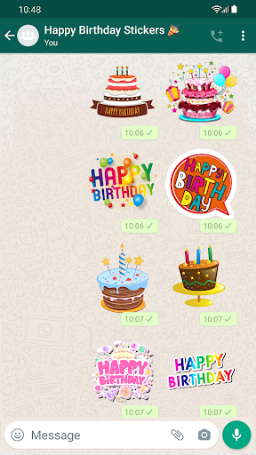Stickers Happy Birthday - عکس برنامه موبایلی اندروید