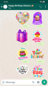 Stickers Happy Birthday - عکس برنامه موبایلی اندروید