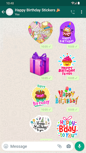 Stickers Happy Birthday - Image screenshot of android app