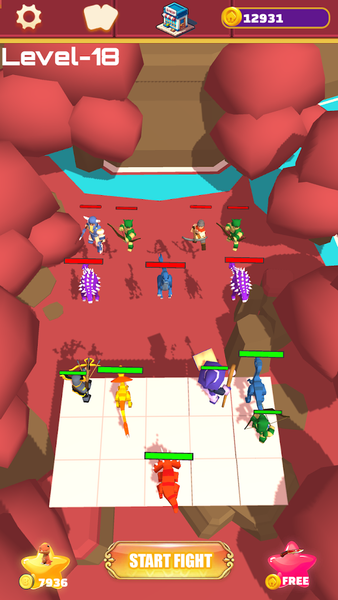 Dino Tactic Fusion - Gameplay image of android game