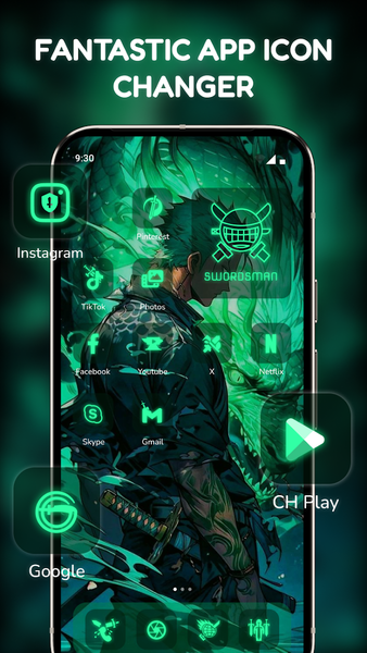 Themica: Cool Themes, Icons - Image screenshot of android app