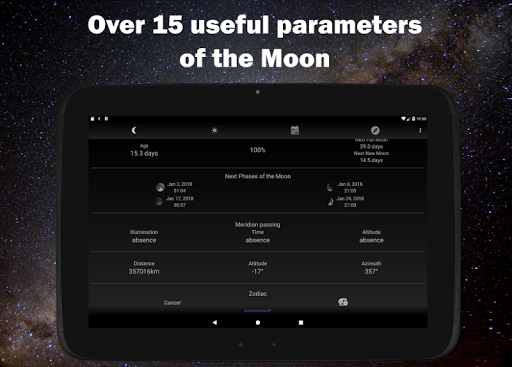 Moon Phase Calendar - Image screenshot of android app