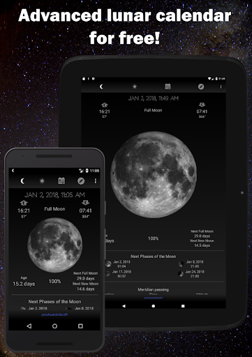Moon Phase Calendar - Image screenshot of android app
