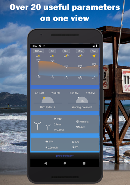 Pocket Weather - عکس برنامه موبایلی اندروید