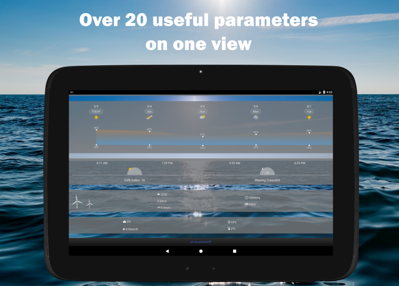 Pocket Weather - عکس برنامه موبایلی اندروید