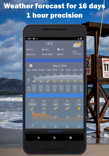 Pocket Weather Go - عکس برنامه موبایلی اندروید
