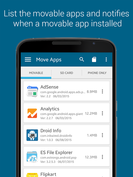 ManageApps - Image screenshot of android app