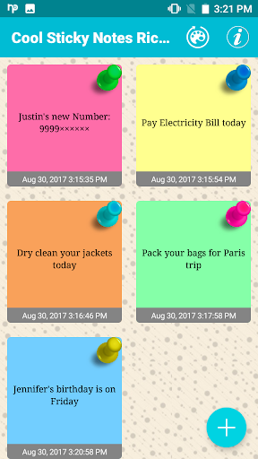Cool Sticky Notes Rich Notepad - Image screenshot of android app