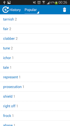 German - English dictionary - عکس برنامه موبایلی اندروید