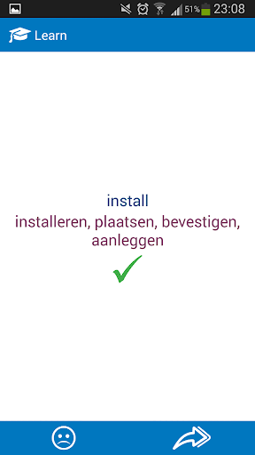 Dutch - English dictionary - عکس برنامه موبایلی اندروید