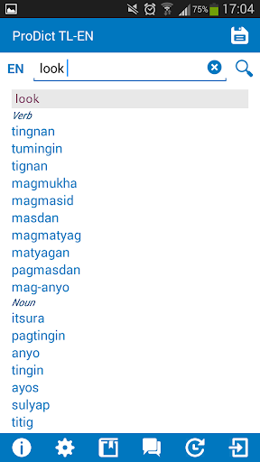 Filipino - English dictionary - عکس برنامه موبایلی اندروید