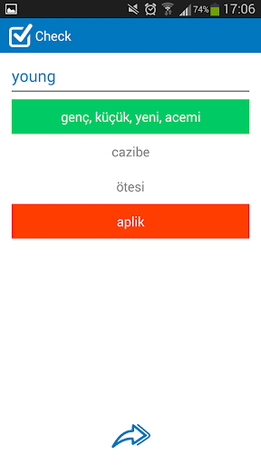 Turkish - English dictionary - عکس برنامه موبایلی اندروید