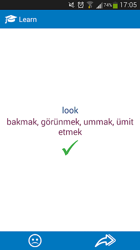 Turkish - English dictionary - عکس برنامه موبایلی اندروید