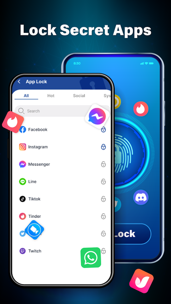 App Lock - Fingerprint Lock - عکس برنامه موبایلی اندروید