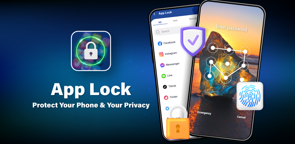 App Lock - Fingerprint Lock - عکس برنامه موبایلی اندروید