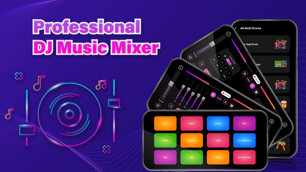 DJ Music Mixer - DJ Mix Studio - عکس برنامه موبایلی اندروید