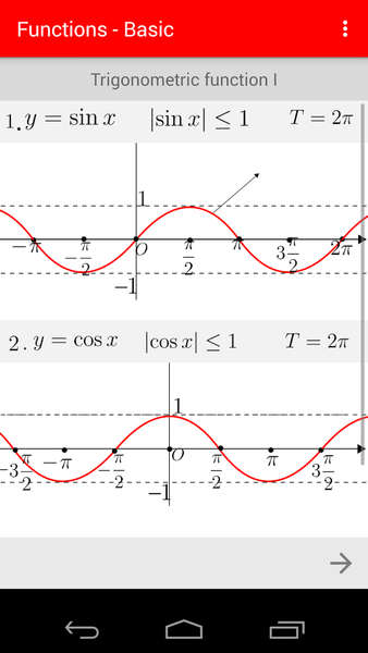 Math Functions - Image screenshot of android app