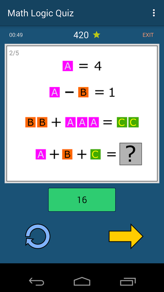 Logic Quiz: Train your Brain - Gameplay image of android game