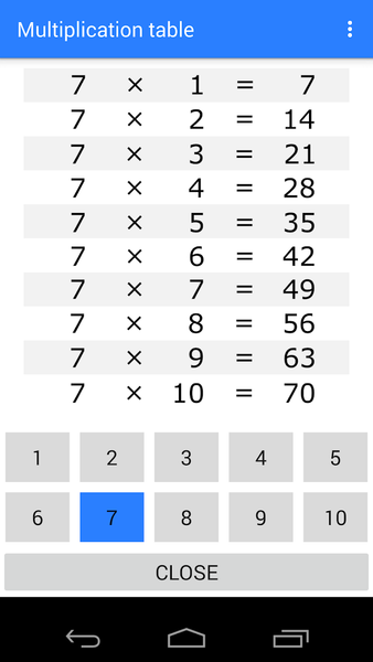 Multiplication Table! - عکس بازی موبایلی اندروید