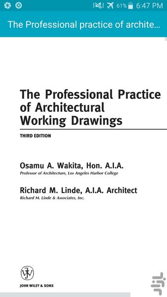 The Professional practice of archite - Image screenshot of android app