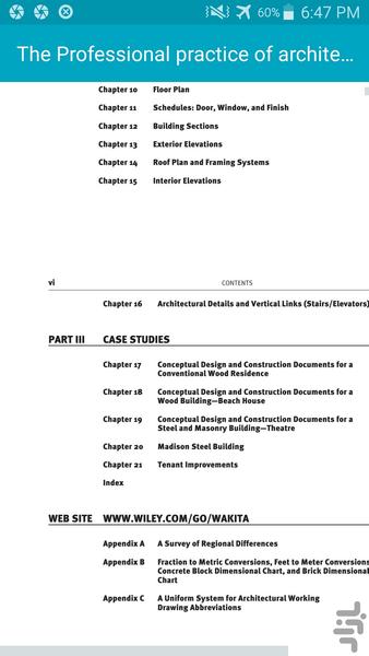 The Professional practice of archite - Image screenshot of android app