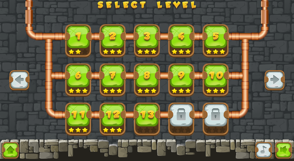 Castle Plumber – Pipe Puzzle - Gameplay image of android game