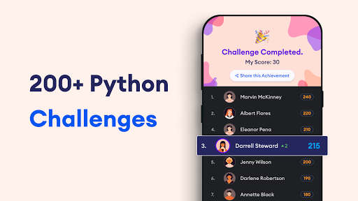 Learn Python - عکس برنامه موبایلی اندروید