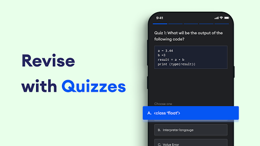 Learn Python - عکس برنامه موبایلی اندروید