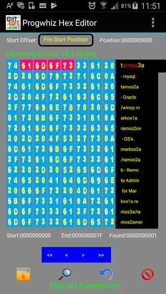 Progwhiz Hex Editor - Image screenshot of android app