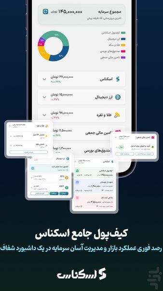 اسکناس | پرداخت و سرمایهگذاری - Image screenshot of android app