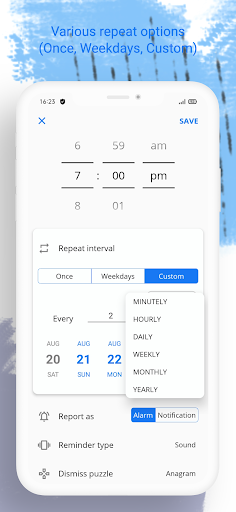 Reminder Alarm - عکس برنامه موبایلی اندروید