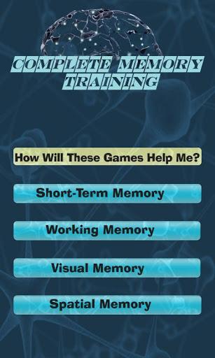 Complete Memory Training Game - عکس بازی موبایلی اندروید
