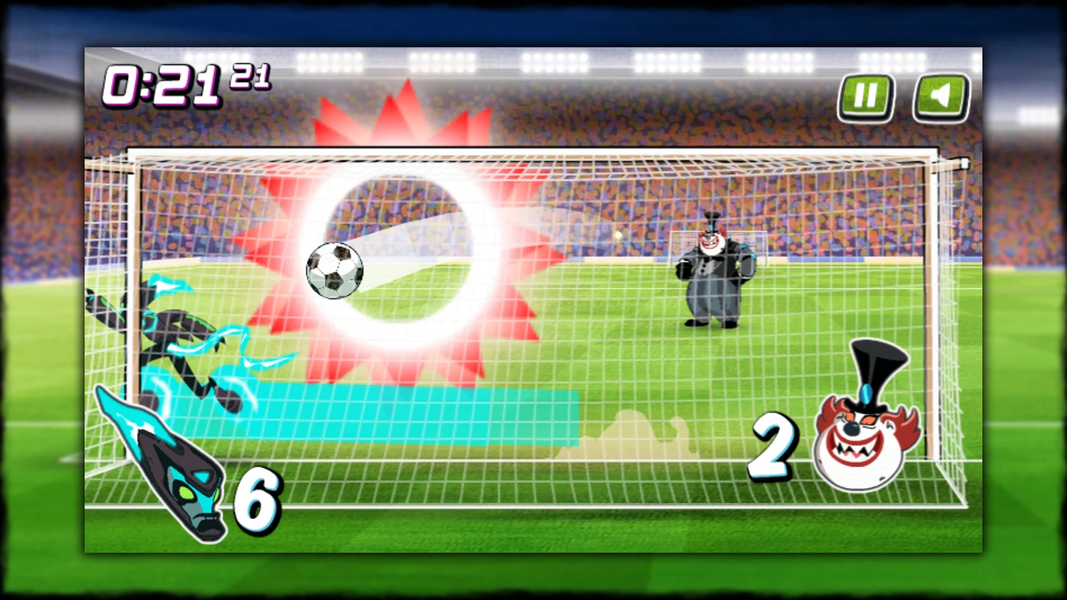 Ben and penalty world cup omni - Gameplay image of android game