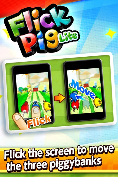 FlickPigLite - Gameplay image of android game