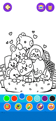 BT21 Coloring Book - عکس برنامه موبایلی اندروید