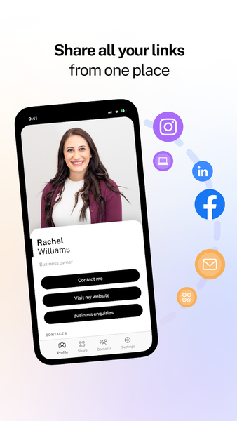 Propps: Digital Business Card - عکس برنامه موبایلی اندروید