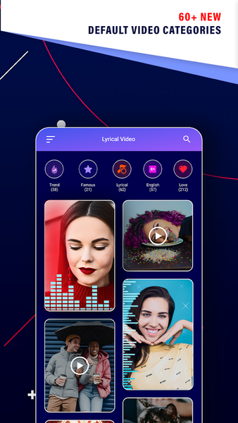 Lyrical.ly - Short Video Maker - عکس برنامه موبایلی اندروید