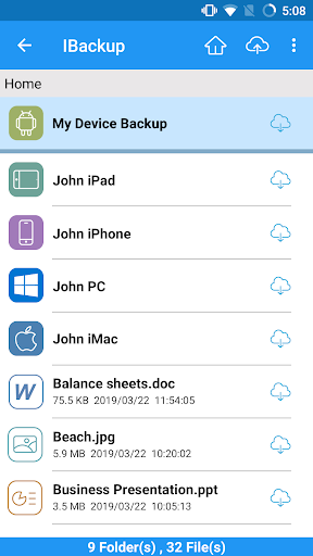 IBackup - Image screenshot of android app