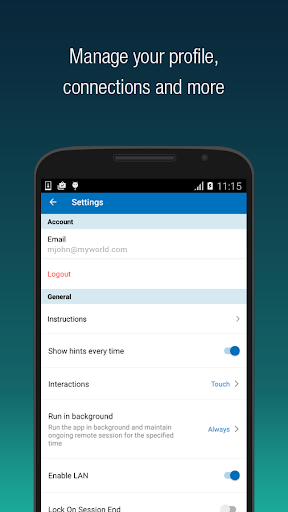 RemotePC Viewer - عکس برنامه موبایلی اندروید